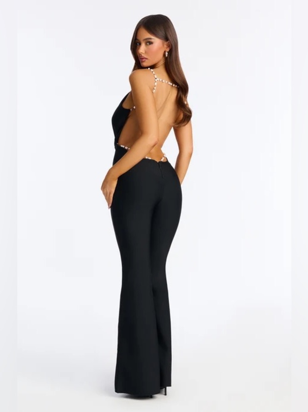 Tania Backless Beaded Jumpsuit NEW π·οΈ